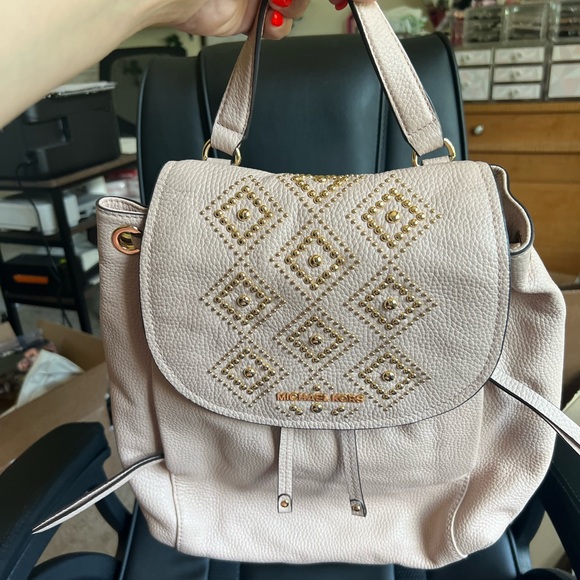 Michael Kors Backpack with Gold Bead Detail and matching wallet - Picture 12 of 16